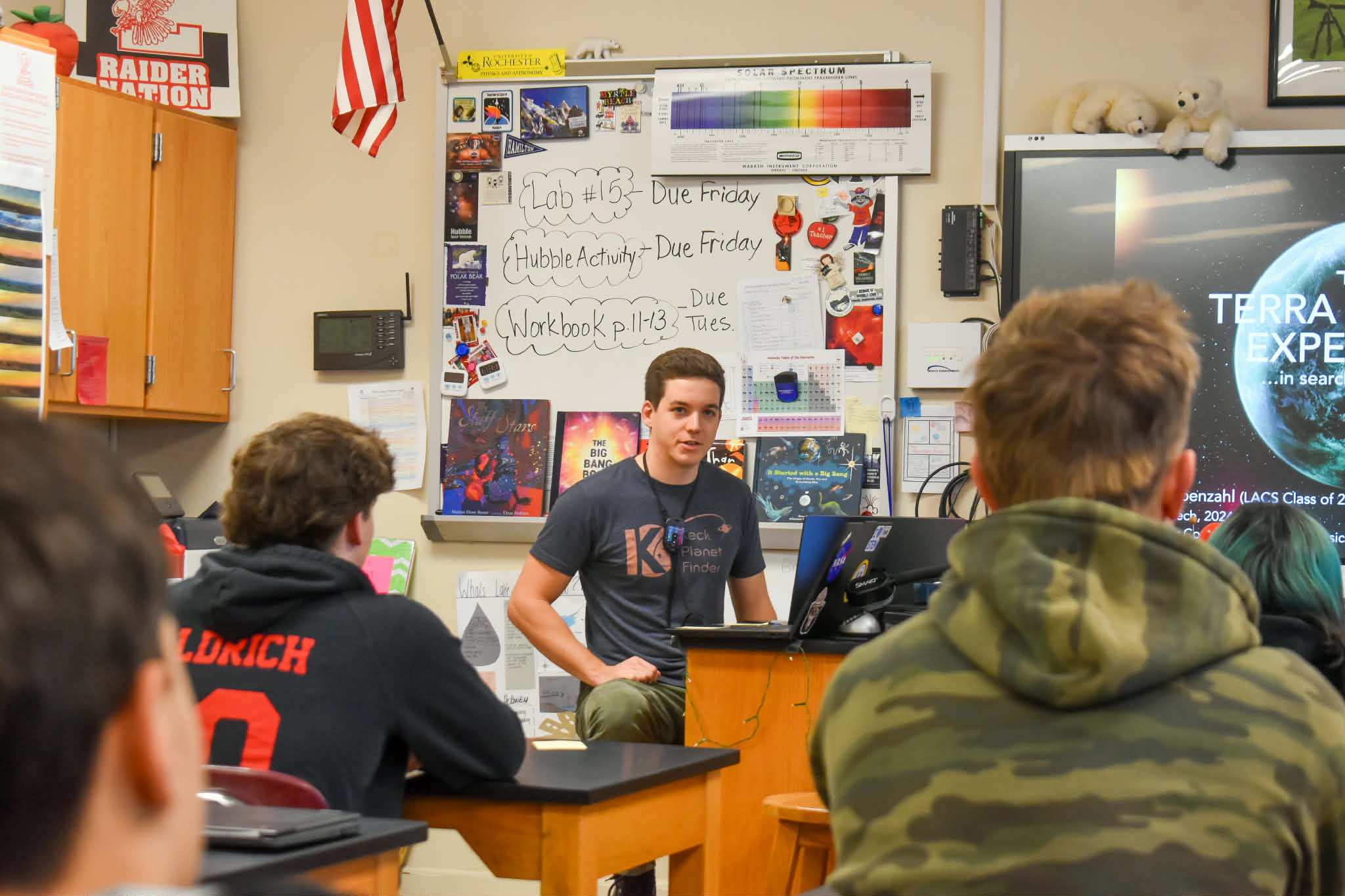 "Talking space" with high-schoolers at my alma mater, Lowville Academy. "Talking space" with high-schoolers at my alma mater, Lowville Academy.